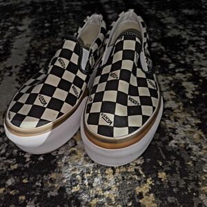 Vans Checkerboard Slip-On Sneakers